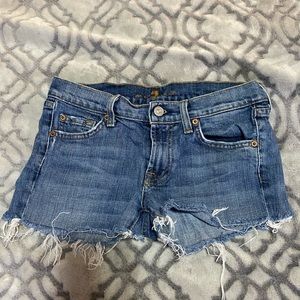 Blue jean shorts